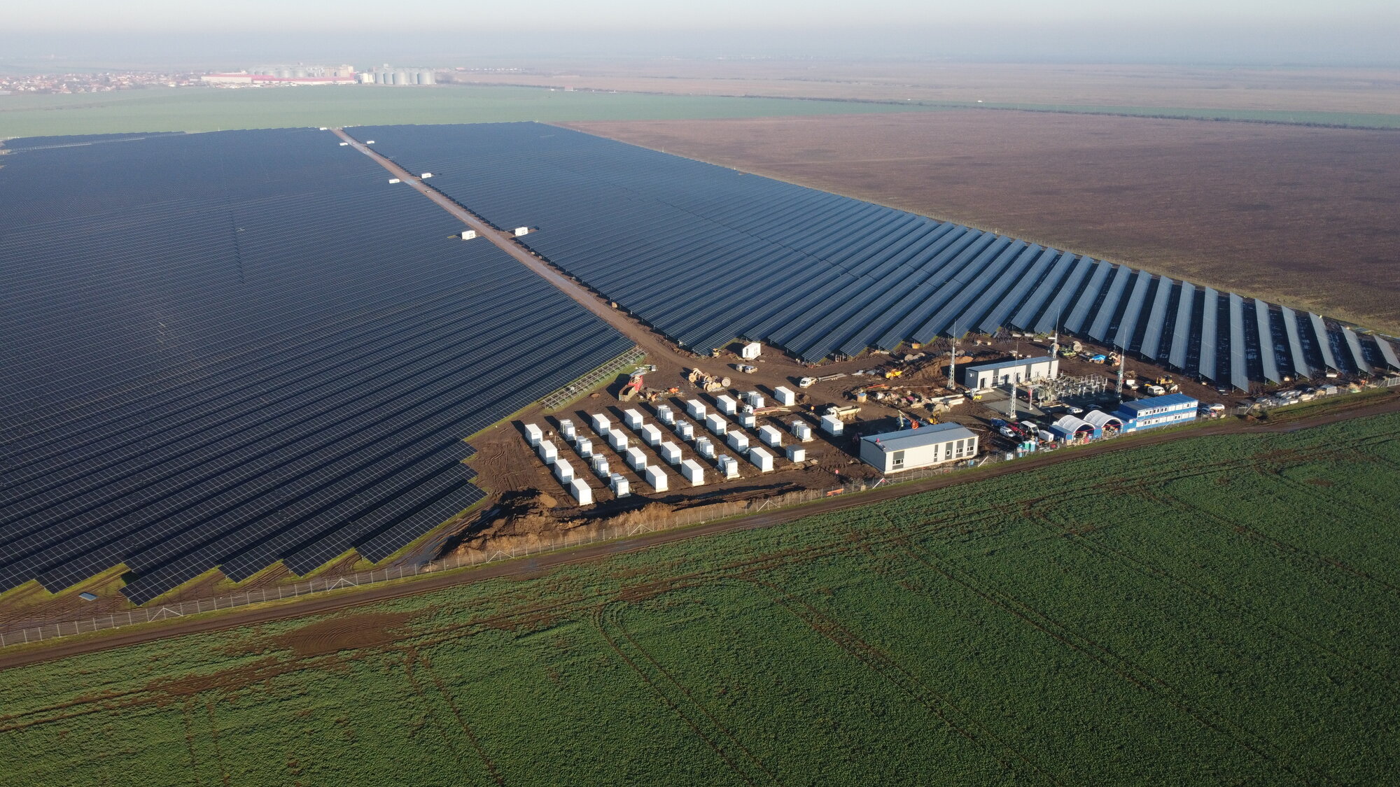 Utility-scale co-located PV + BESS in Romania